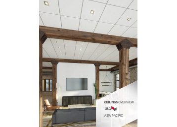 USG ceiling panels DONN suspension grid installation